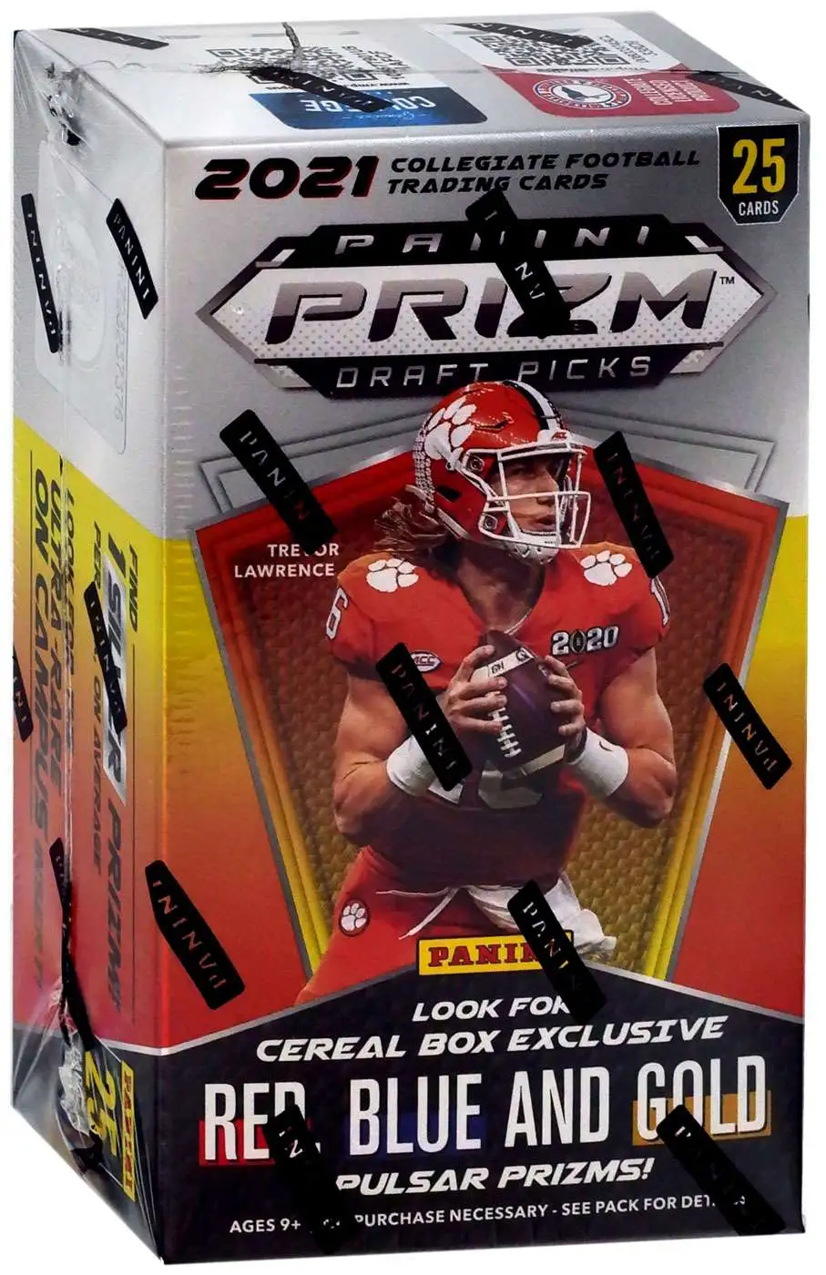 Panini Football 2021 Prizm Draft Picks Cereal Box