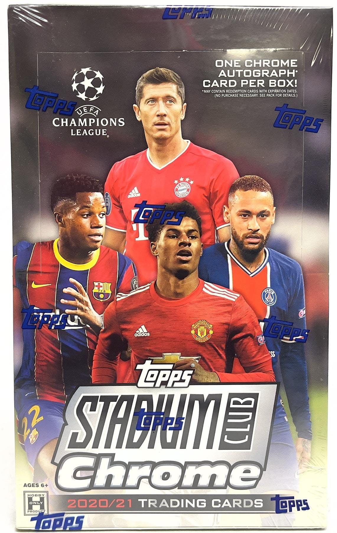 Topps Soccer 2021 Stadium Club Chrome Hobby Box